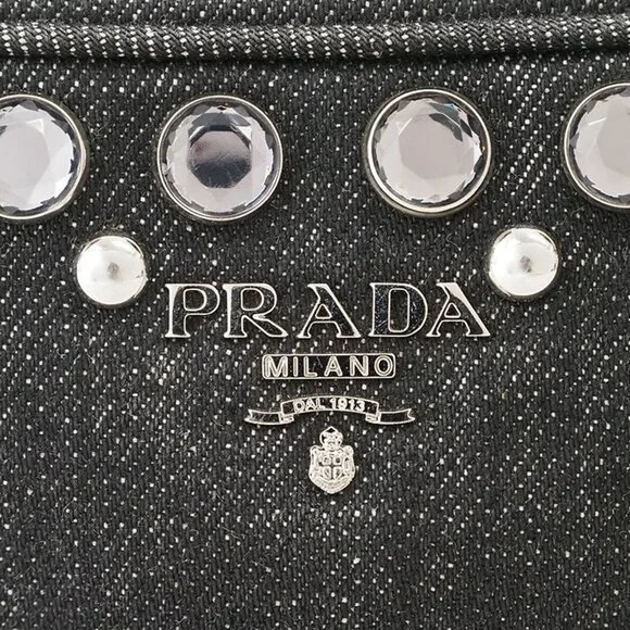 PRADA Black Pochette Shoulder Bag - Picture 5 of 12